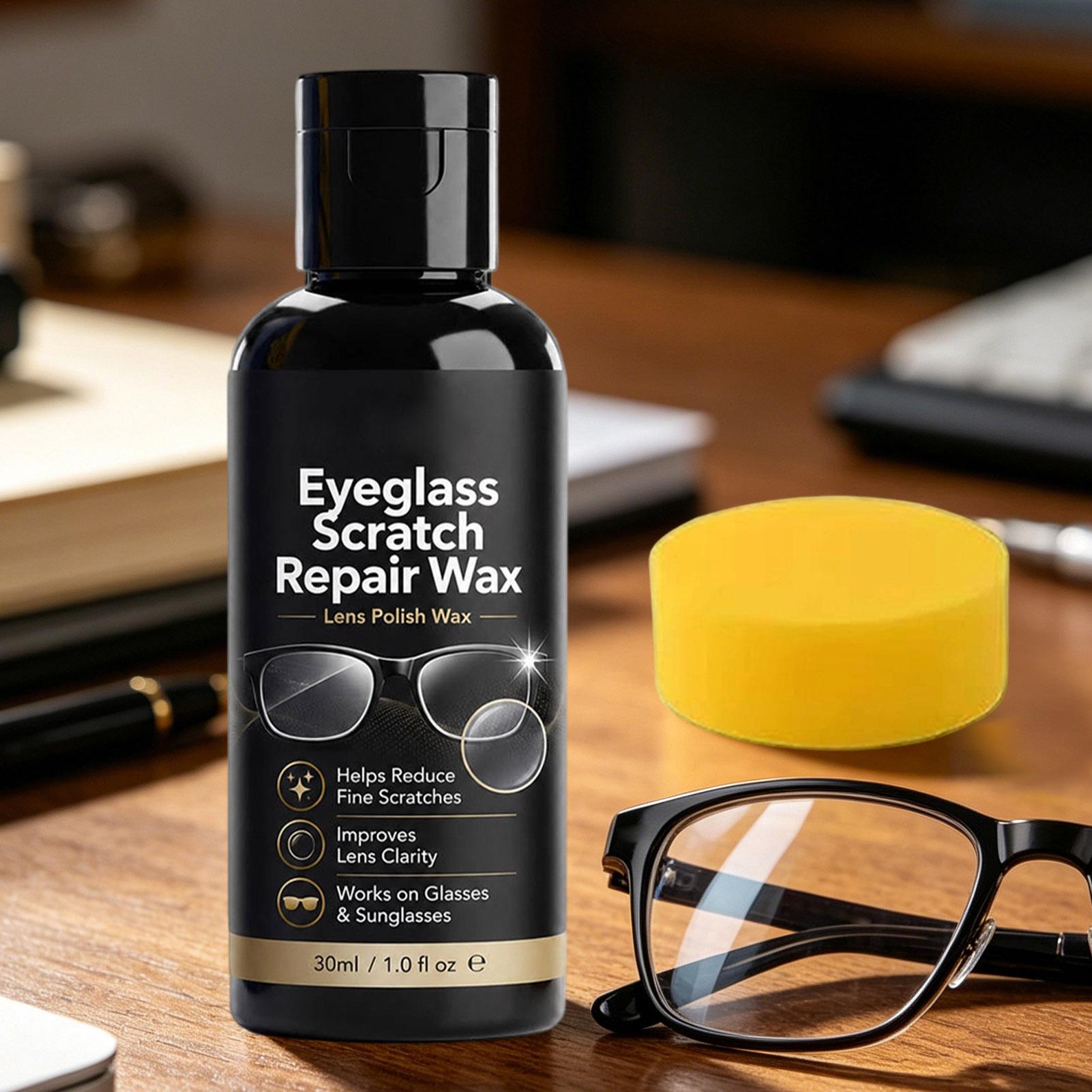 Waxing Kit Home - 30ml Eyeglass Scratch Remover Wax, Lens