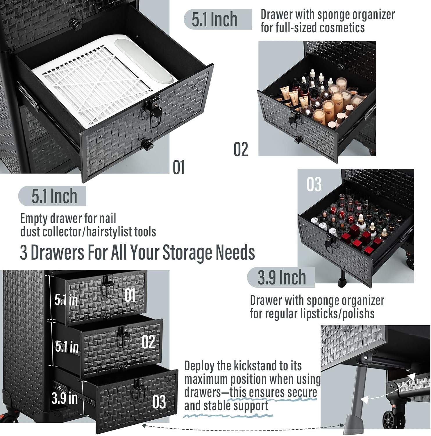 Rolling Salon Cart with 3 Draw - огляд і ціна Spa & Wellness Hotel Diament Ustroń Zdjęcia